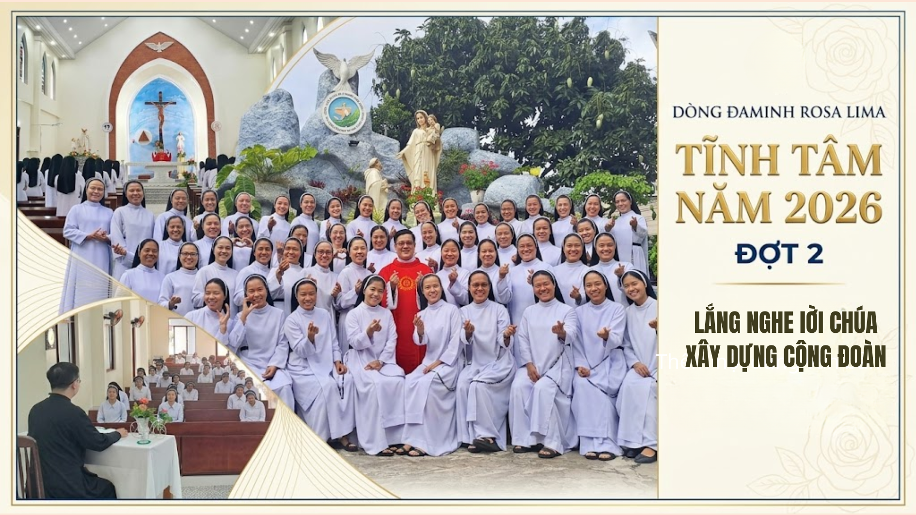 Dòng Đa Minh Rosa Lima: Tĩnh tâm năm 2026 đợt 2 